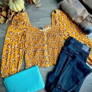 AE- Floral tank top //EUC